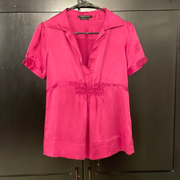 BCBG Max Azaria silk short sleeve top - Picture 1 of 3